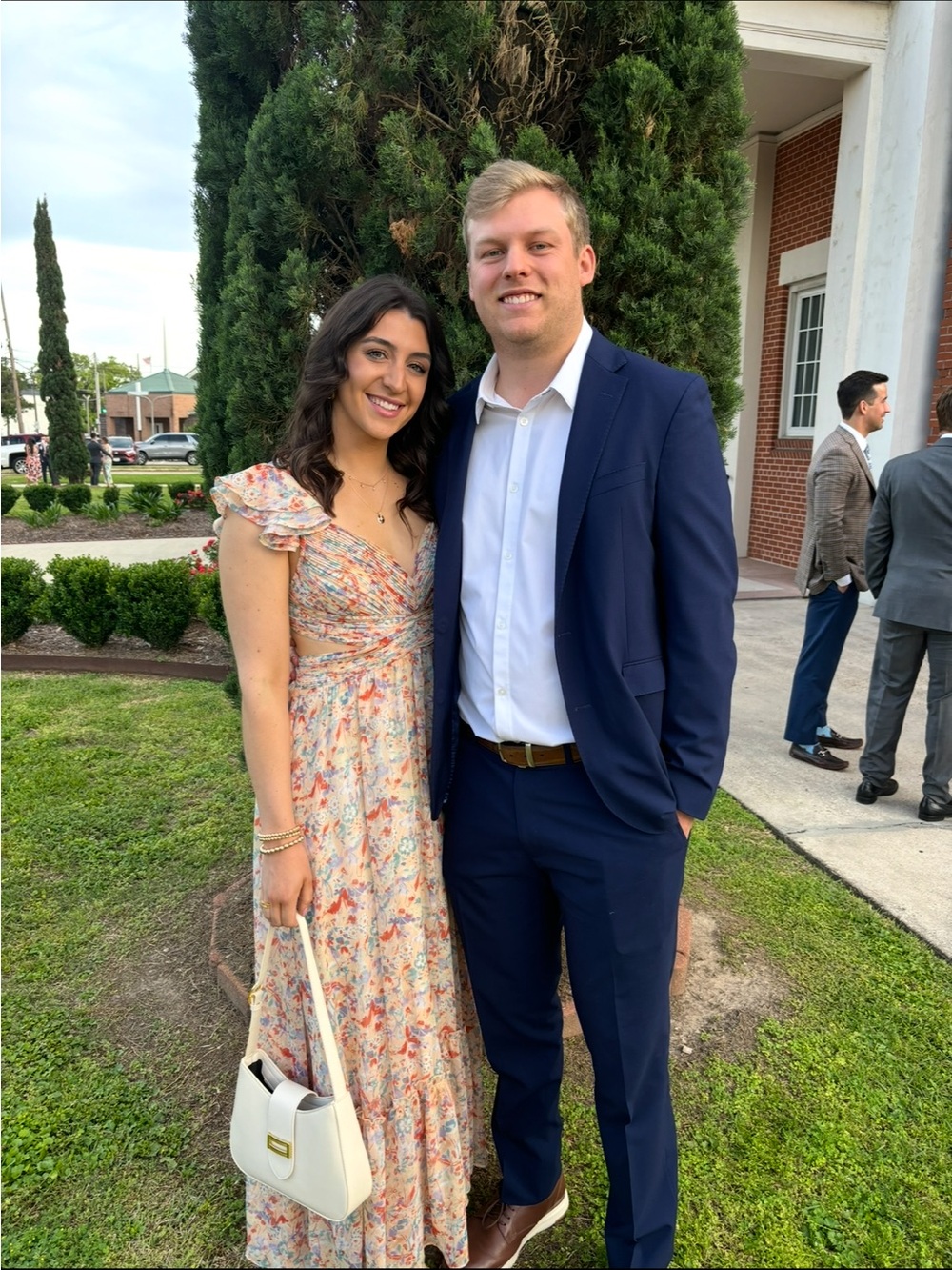 Floral Maxi Dress in Light Peach - Picture 4 of 9